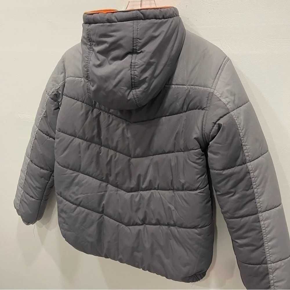 Protection System Puffer Quilted Jacket Grey Kids Size 18/20